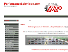 Tablet Screenshot of performanceschmiede.com
